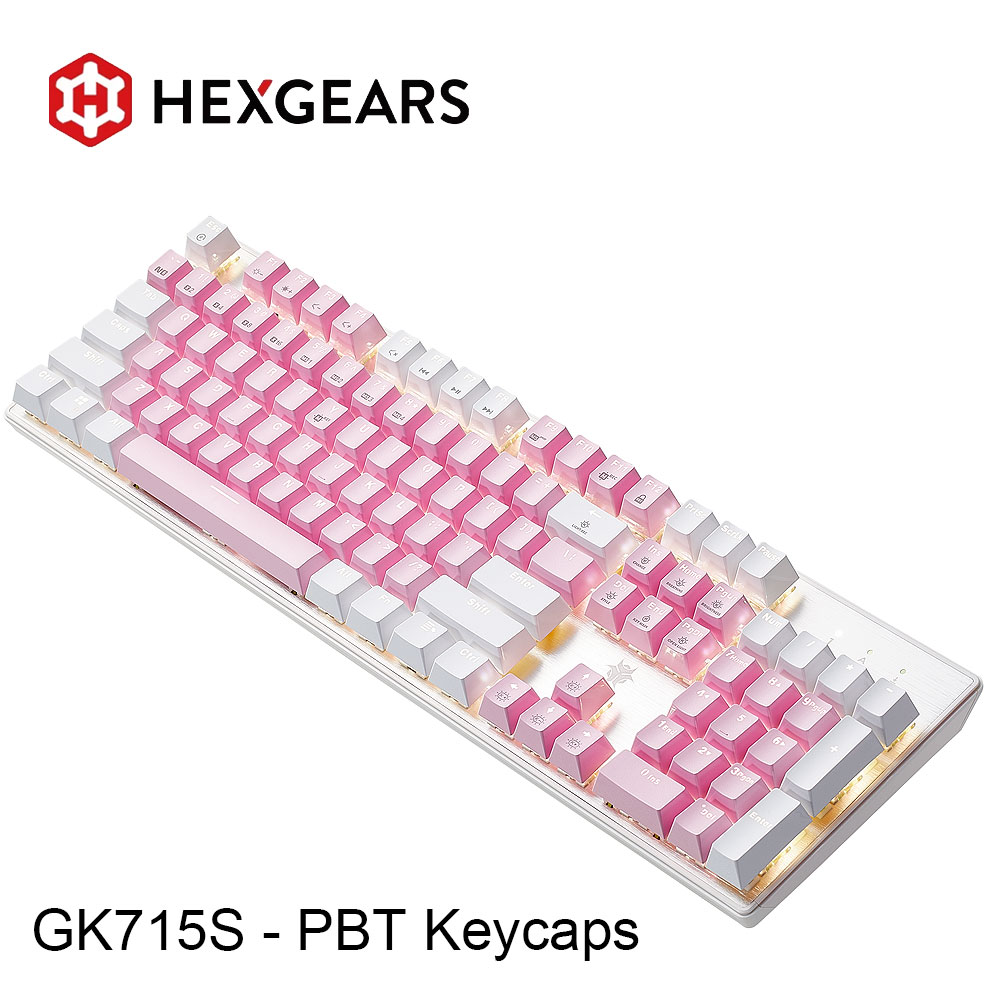 Pc Gaming Pink - HEXGEARS GK715S 기계식 키보드 104키 PBT
