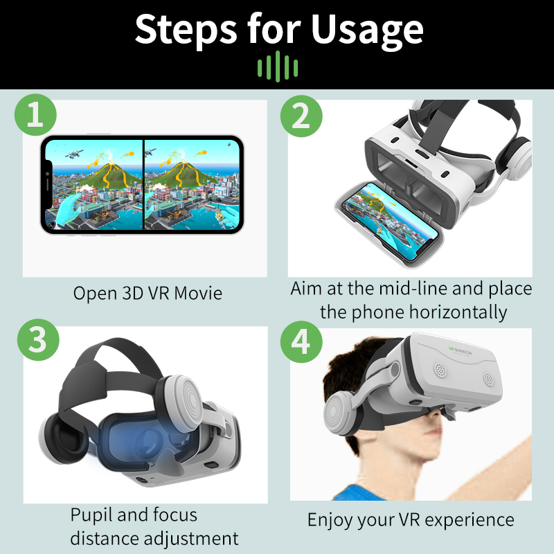 가상 현실 VR 안경 3D 헤드셋 장치 Viar 헬멧  - Vr Headset Pc 리뷰 및 가격