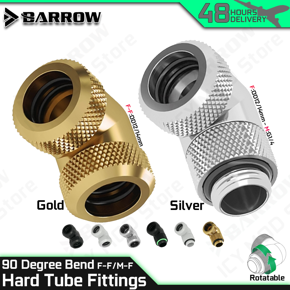 물 냉각 피팅 Barrow 90도 곡선 황동 튜브 연결 - Pc Water Cooling 리뷰 및 가격