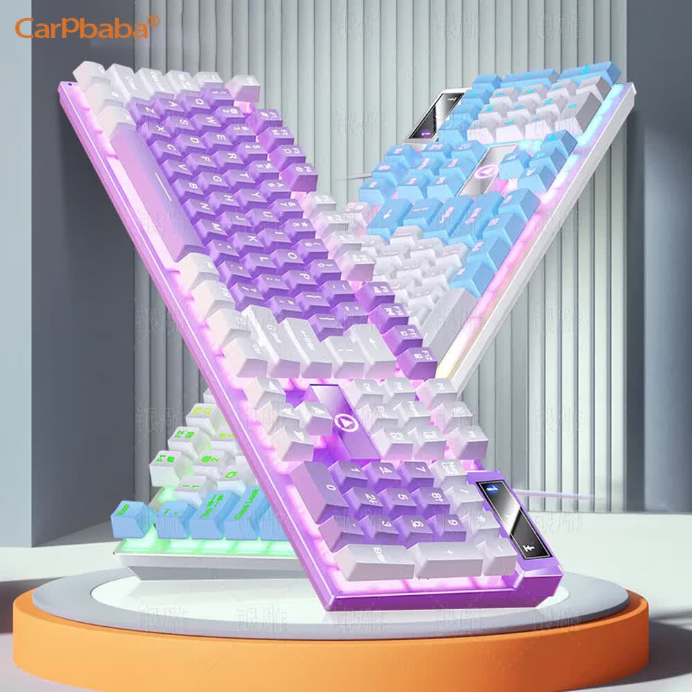 Carpbaba K500 104 키 USB 유선 게임용 - Pc Gaming Pink 리뷰 및 가격