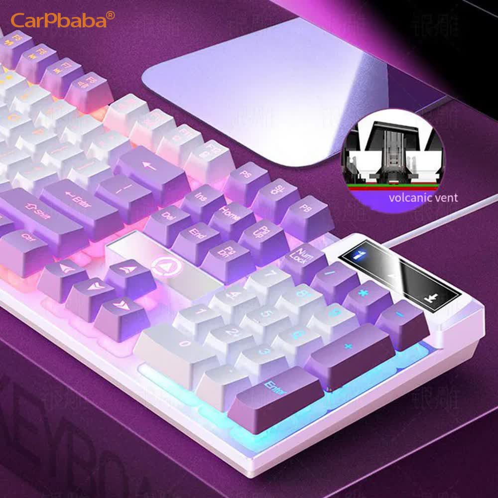 Carpbaba K500 104 키 USB 유선 게임용 - Pc Gaming Pink 리뷰 및 가격