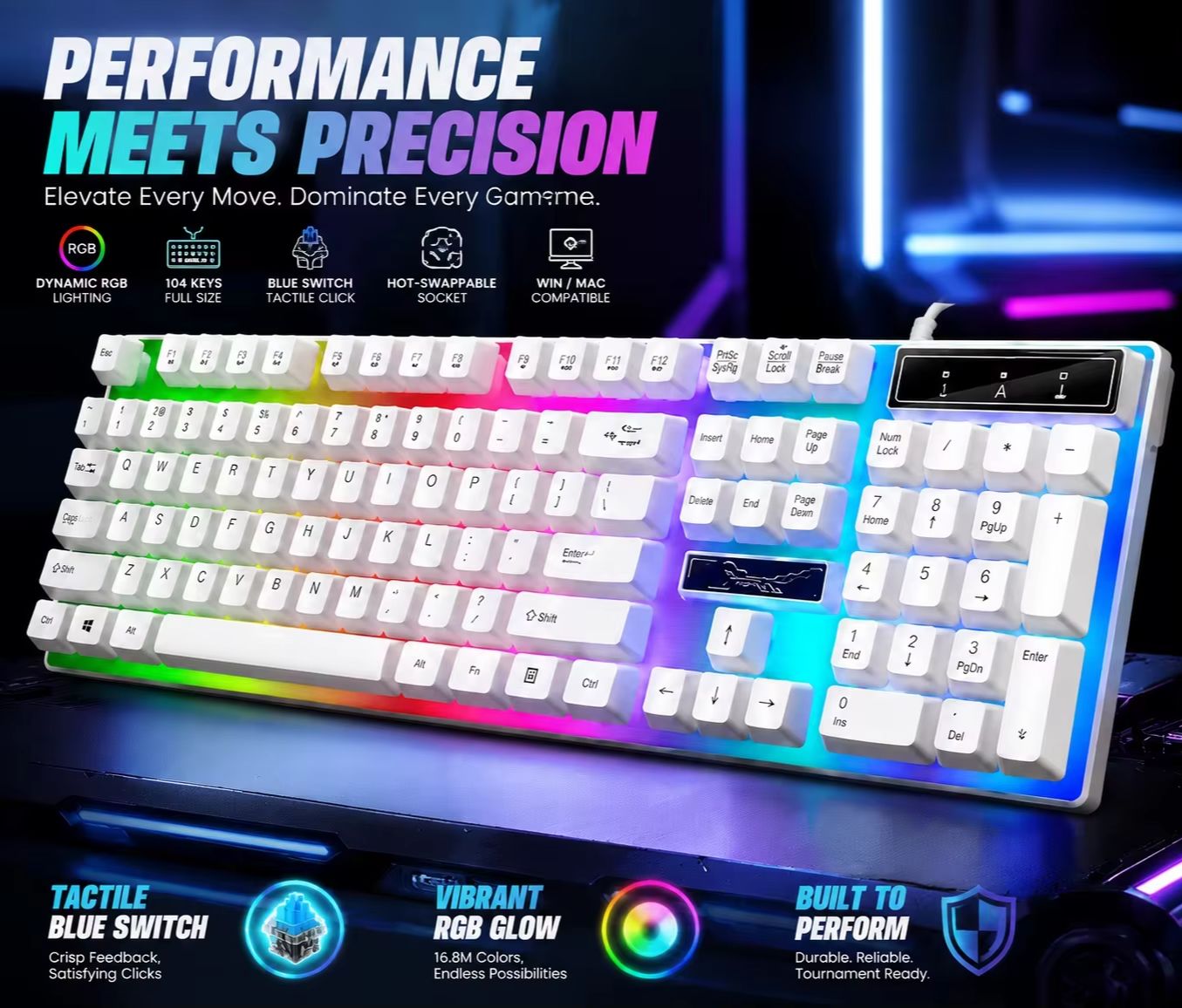 RGB 백라이트 104키 풀사이즈 기계식 유선 게이밍  - Pc Gaming Fullset 리뷰 및 가격