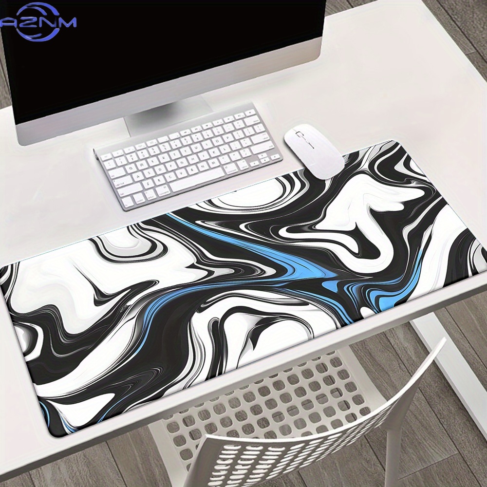 1pc 간단하고 멋진 파란색 흑백 흐르는 액체, 키보드 - Pc Gaming Liquid 리뷰 및 가격